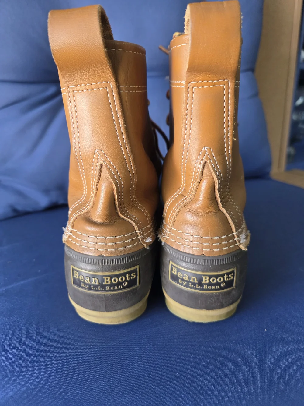 L.L. Bean Bean Boots Women's 8 Brown Leather Waterproof Duck Boots USA Made